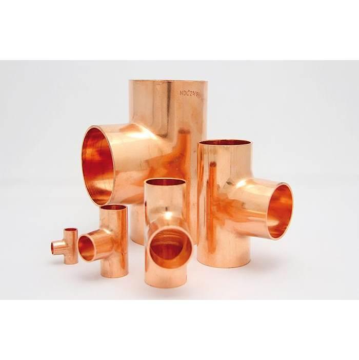 NDL® W40102 Tee, 2-1/8 in C x 2-1/8 in C x 2-1/8 in C, Copper