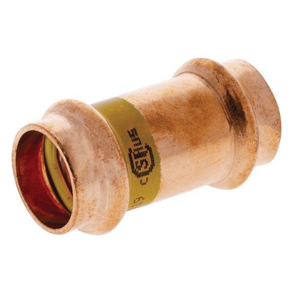 NIBCO® PressG™ PCH600-DS Series 9001100HPC Coupling, 1/2 in Press x 1/2 in Press, Copper