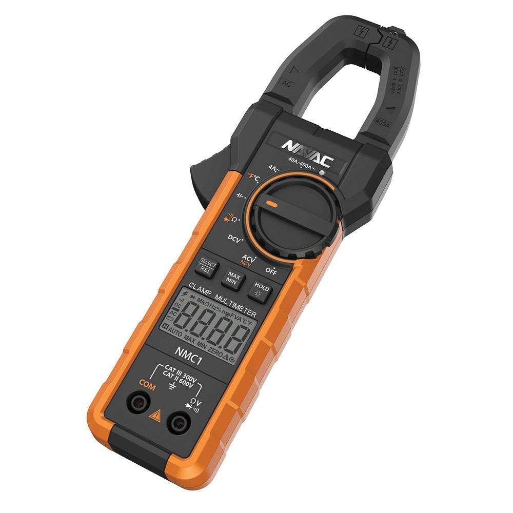 Navac NMC1 Digital Electrical Clamp Meter, 600 V, 400 A