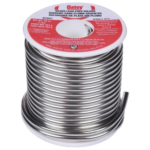 Oatey® 23001 Wire Solder, 420 to 460 deg F Melting