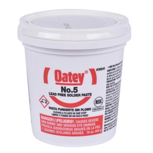 Oatey® 30041 Pipe Flux, 16 oz, Pail, Paste