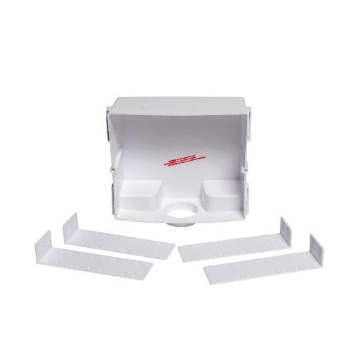 Oatey® SureVent 39010 AAV Wall Box and Metal Grille Faceplate, High Impact Polystyrene/Metal