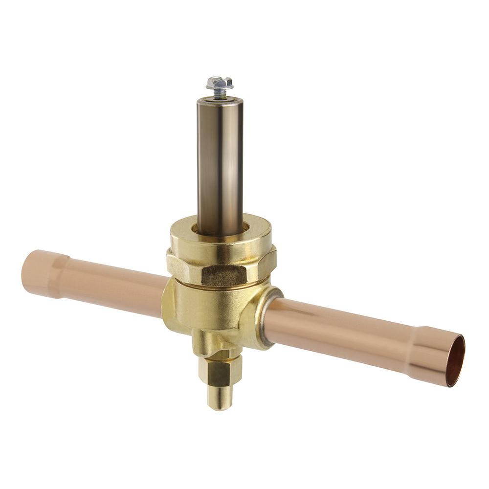Parker® ME14S250 Series 3524-00 Solenoid Valve, 5/8 in Nominal, ODF Solder, 2-Way-Port/Way, Brass Body