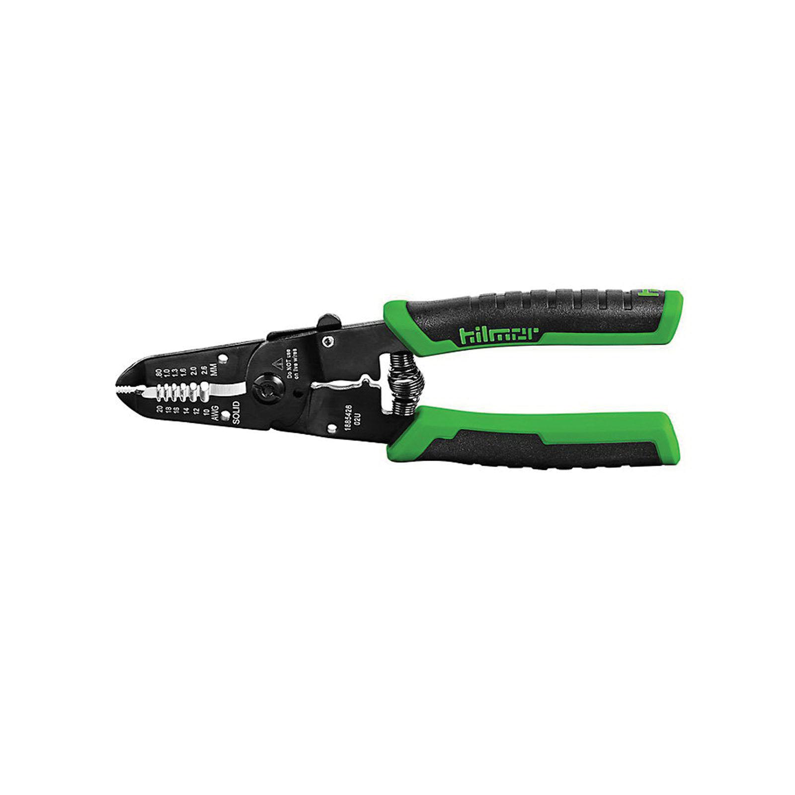 hilmor® 1885426 Wire Stripper, 7-1/4 in OAL, 2-1/8 in W Jaw, 20 to 10 AWG Cable/Wire