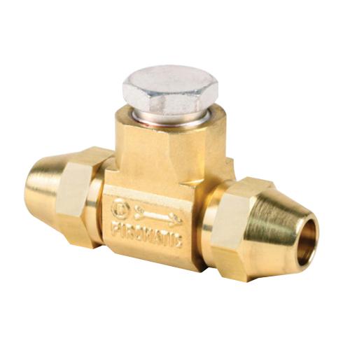 Beckett® 12420 Firomatic In-Line Oil Check Valve With Flared Nuts Connection, 3/8 in Nominal, ODF With Flared Nuts