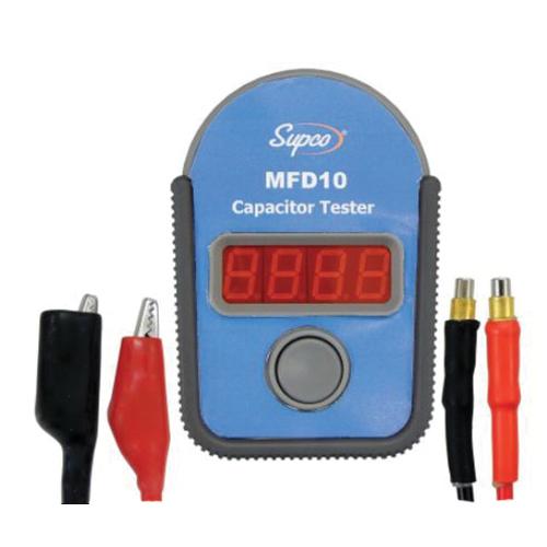 Supco® MFD10 Digital Capacitor Tester, 0.01 to 9999 uF, +/-5% Accuracy, LED Display