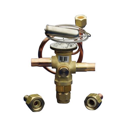 Danfoss 067L5956 Thermostatic Expansion Valve With Check Valve, 3/8 in, ODF Solder, R-410A Refrigerant, Brass