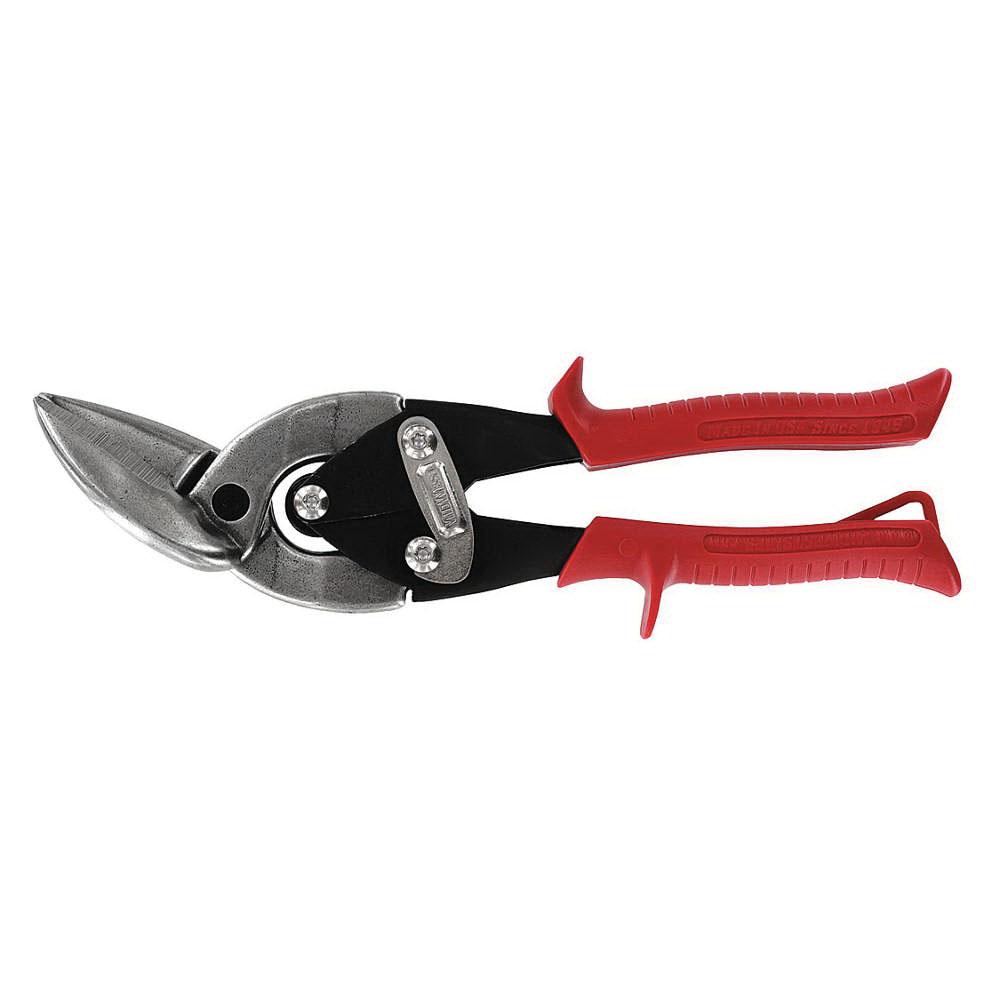 Midwest Snips® MWT-6510L Aviation Snip, Left, Straight Cut, 1-1/4 in L Cut, Steel Blade, Ergonomic Handle