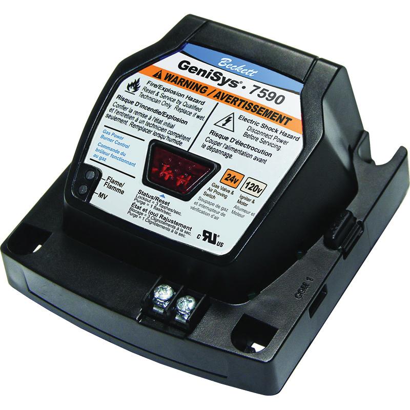 Beckett® GeniSys 7590 7590D0001U Gas Burner Control, 24 VAC, 0.2 A
