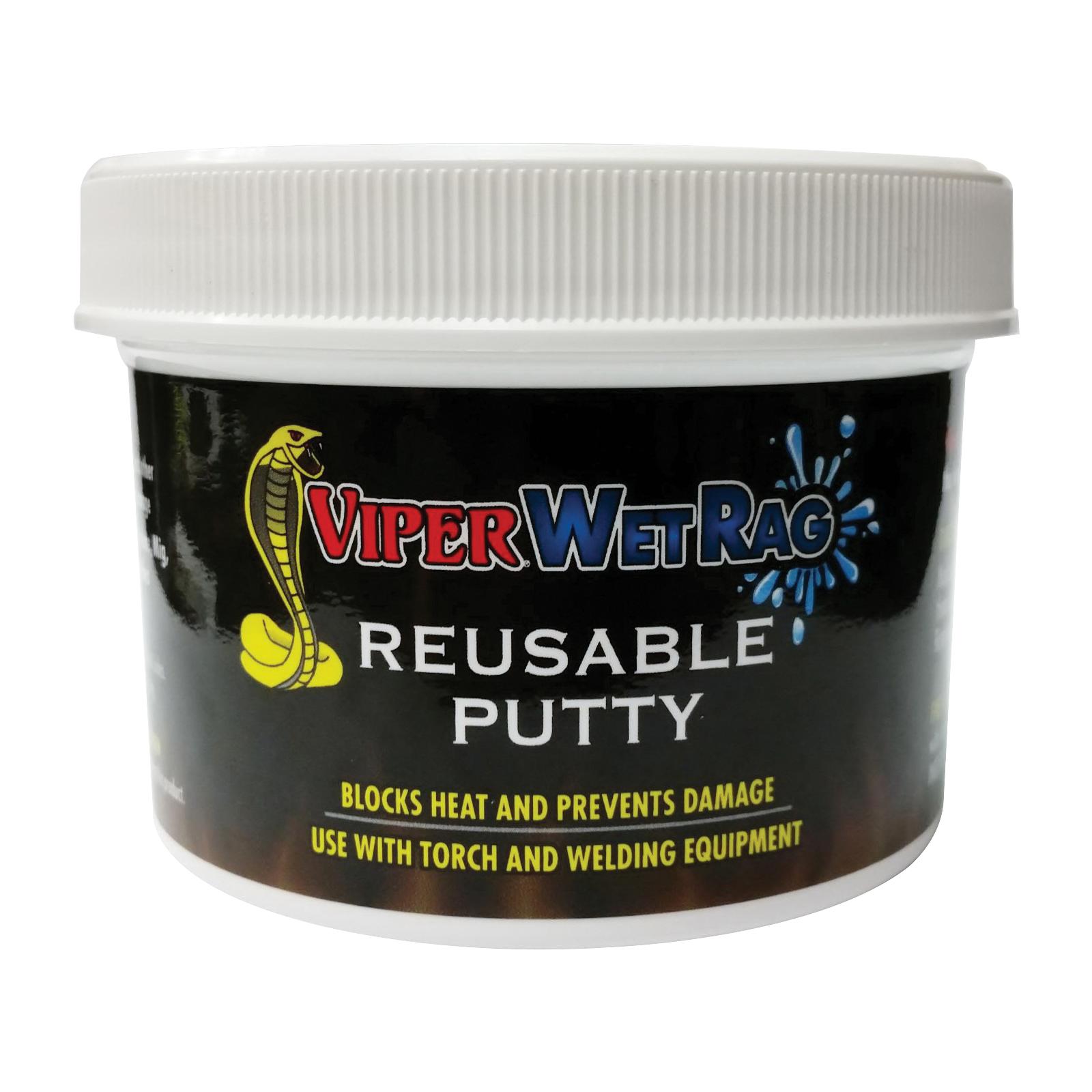 Refrigeration Technologies® Viper® WetRag® RT400P Heat Blocking Putty, Gray/Green