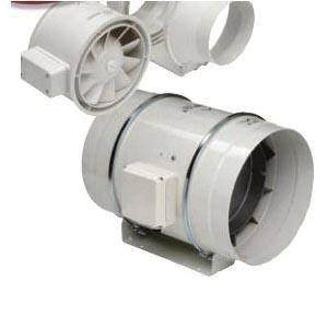 S&P TD-200 In-Line Duct Fan, 120 V, 184 W, 2781 rpm Speed, 2 -Speed, 1-ph Induction Asynchronous Motor
