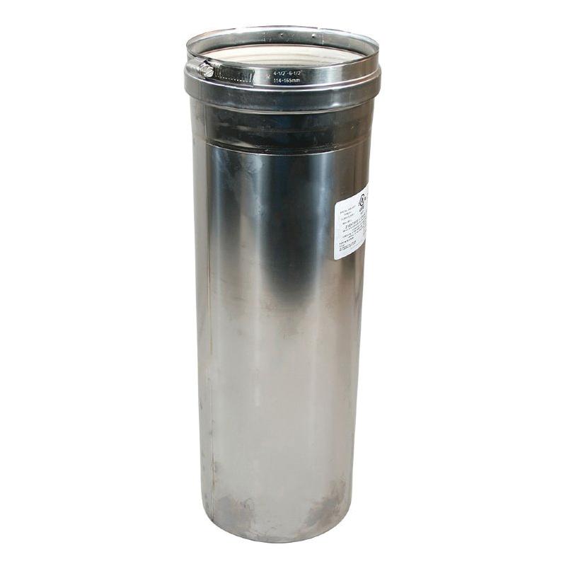 Z-Flex® 2SVEPWCF0303 Z-Vent Gas Vent Pipe, 3 in, 3 ft L, Stainless Steel