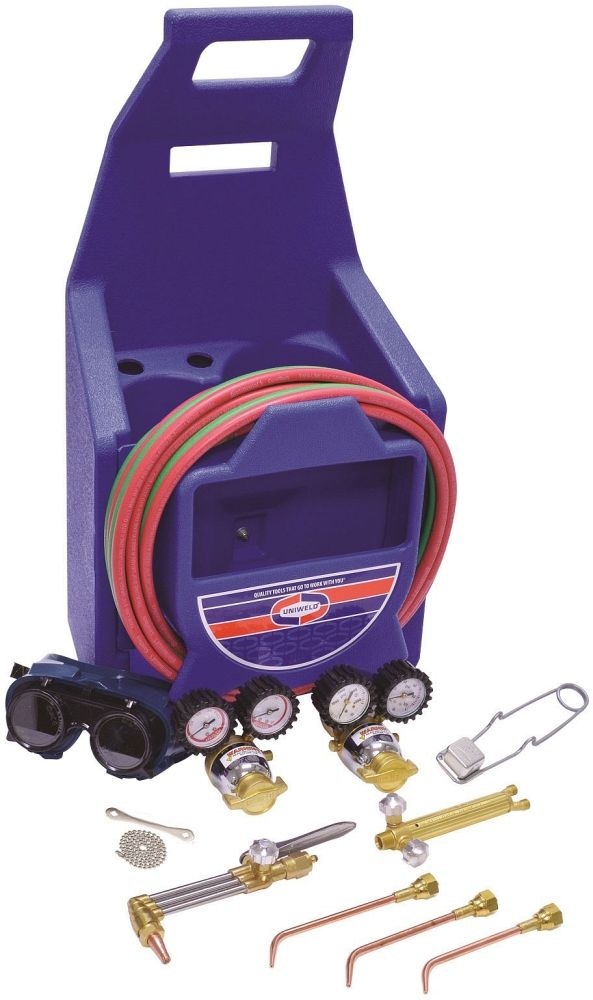 UNIWELD® KL71-4P Oxy-Acet Set Up With 511 Carrying Stand