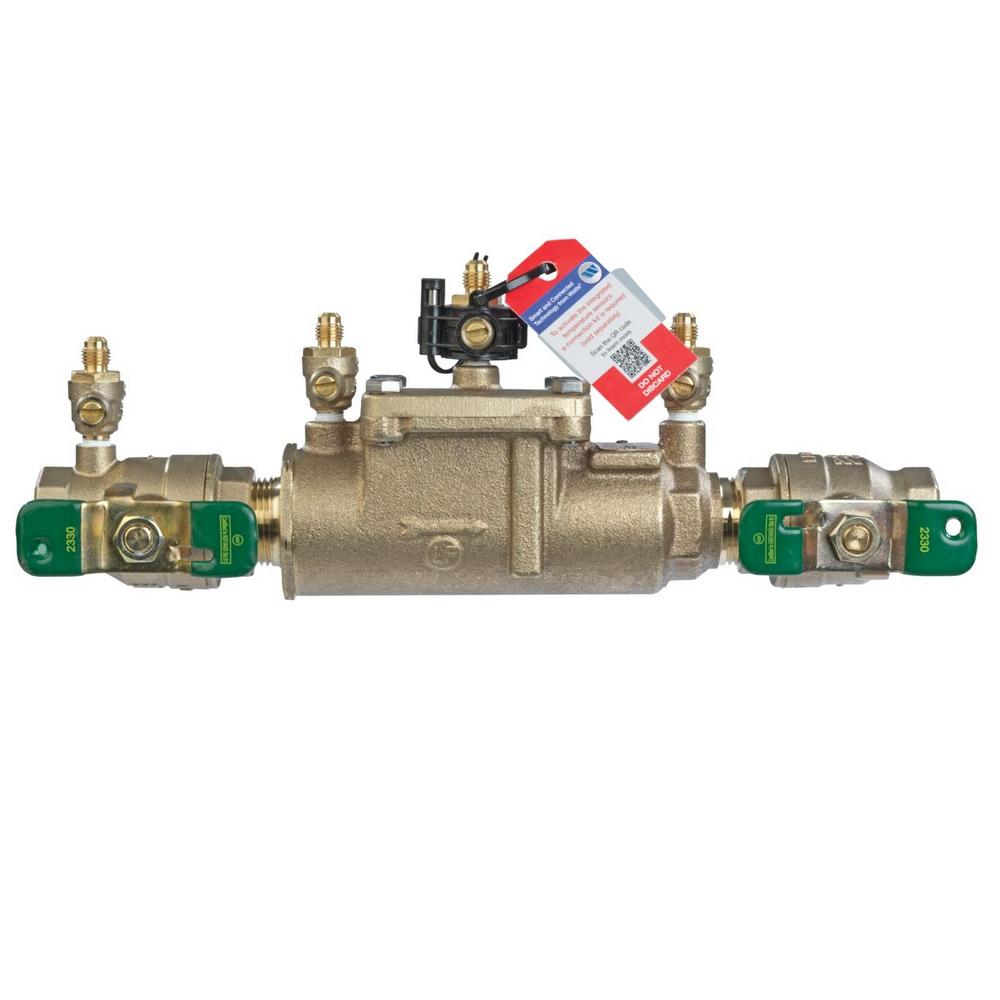 WATTS® LF007 Series T063232 Double Check Valve Backflow Preventer Assembly, 1 in, FNPT, Lead-Free