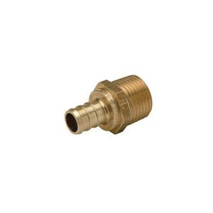 Zurn® QQMC34GX Adapter, 1/2 in F1807 PEX Barbed x 3/4 in MPT, Brass