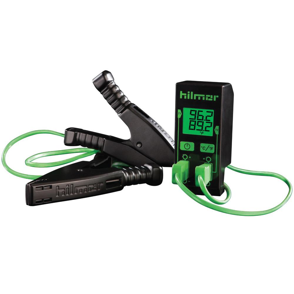 hilmor® 1839106 Thermometer, -76 to 999.9 deg F, LCD Display, Black/Green