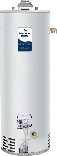 Bradford White® RG275H6N Defender Safety System 75 Gal Gas Water Heater - 76,000 Btu/H, Low Nox, 62.625 In H