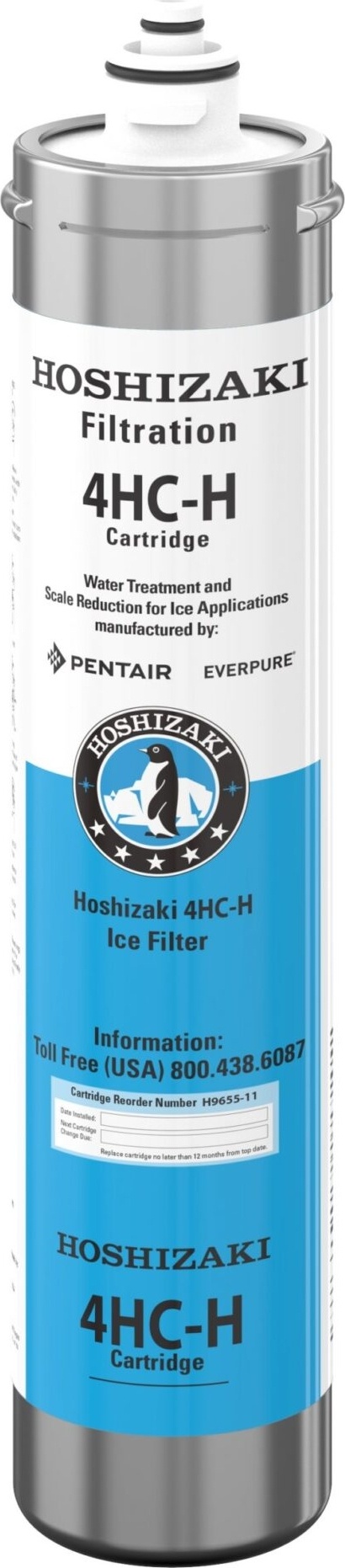 Hoshizaki H9655-11 4Hc-H Water Filter Cartridge - 21,000 Gallon, 0.5 Micron