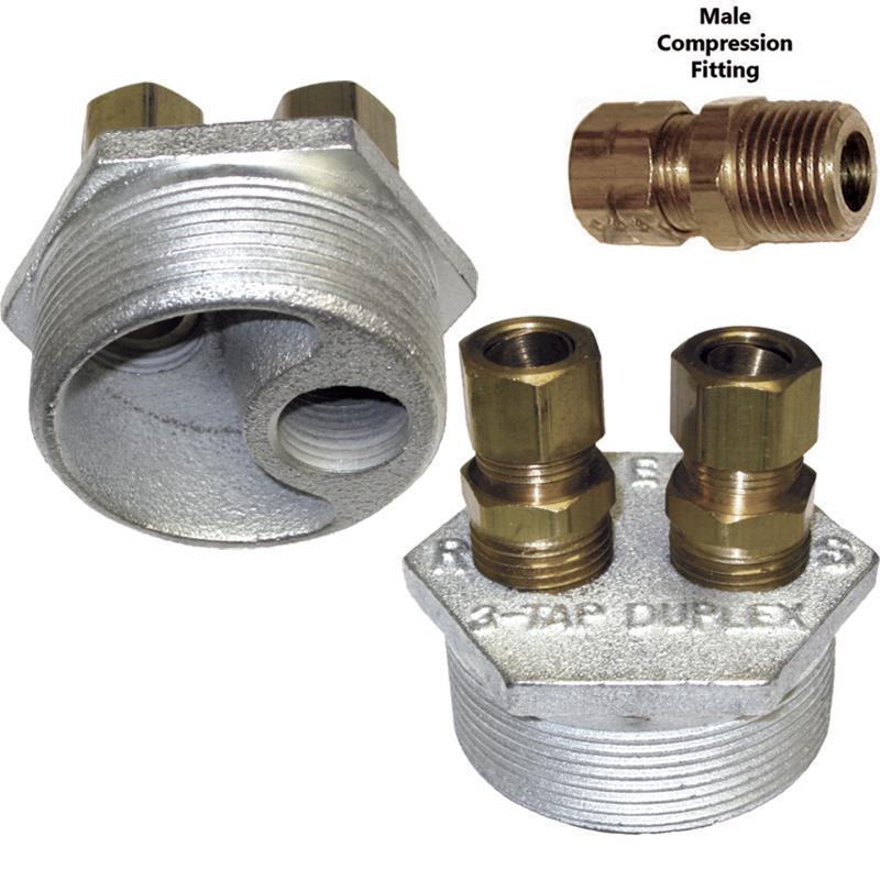 Beckett® 14470 Tank Bushing, 2 x 1/2 in, MNPT, Iron