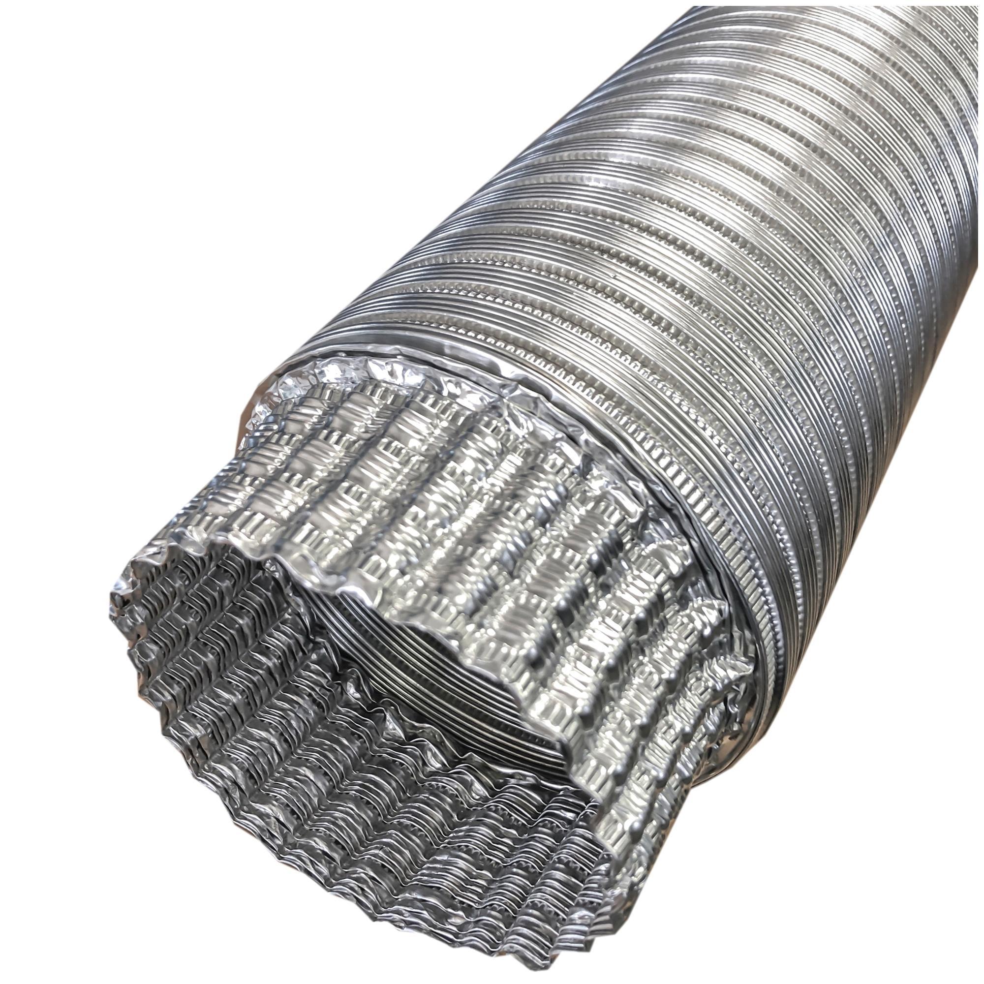 Builders Best® 110320 Flexible Duct, 8 in Dia, 8 ft L, Aluminum