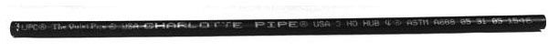 100110 - No-Hub 2" Cast Iron Pipe, 10' Length