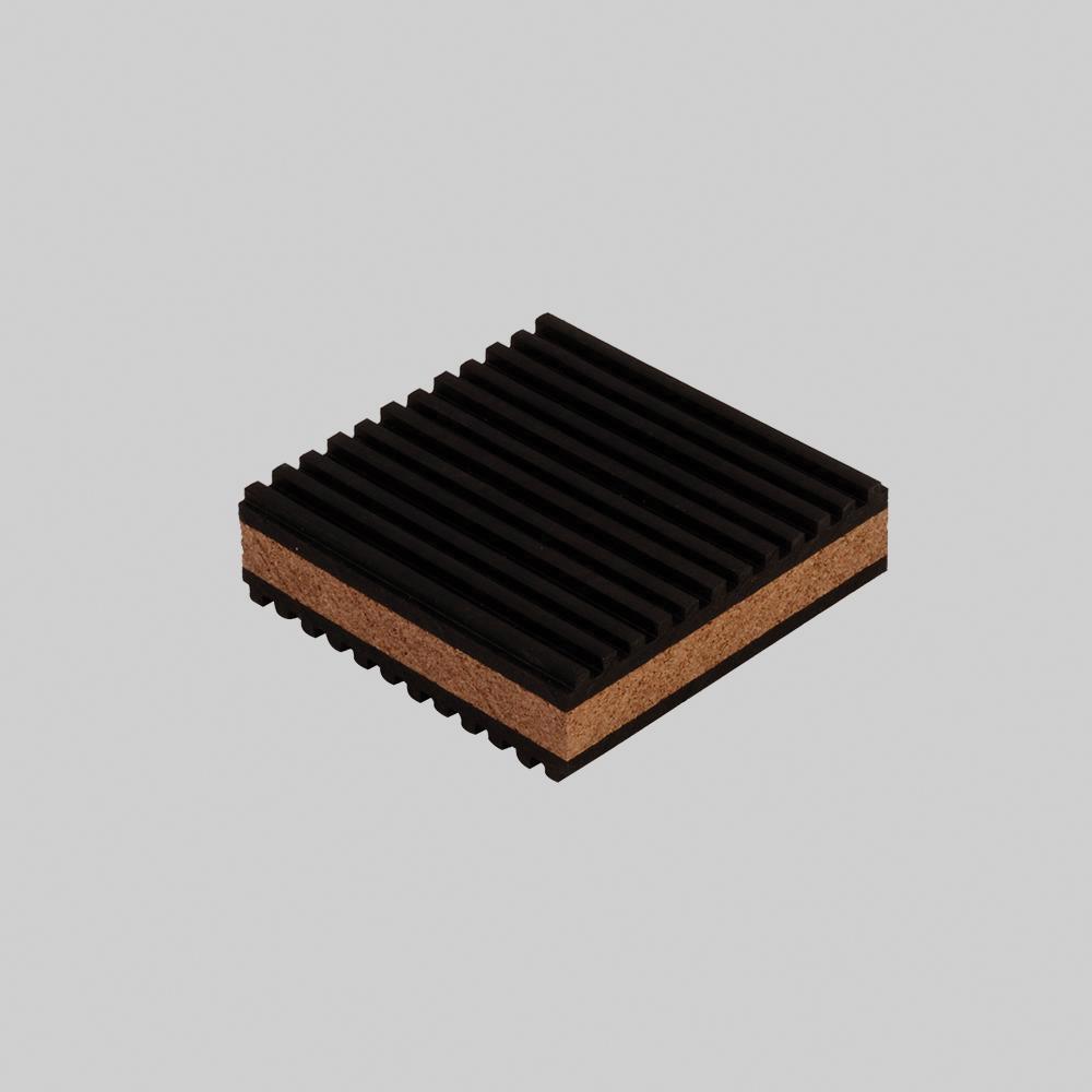 DiversiTech® MP-3C Pad, 3 in L, 3 in W, 7/8 in H, Cork/Rubber