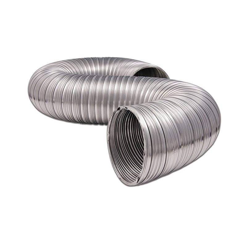 Dundas Jafine MFX58X Semi-Rigid Duct, 8 ft L, 12 in-WC, Aluminum Foil