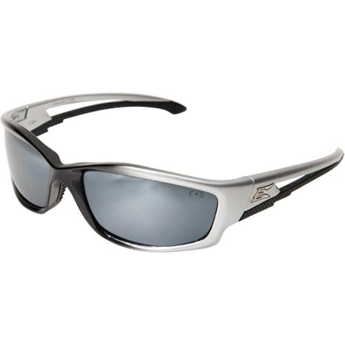 EDGE® Kazbek Series SK117 Safety Glasses, Unise, Universal, Silver Mirror Lens, Scratch-Resistant Lens