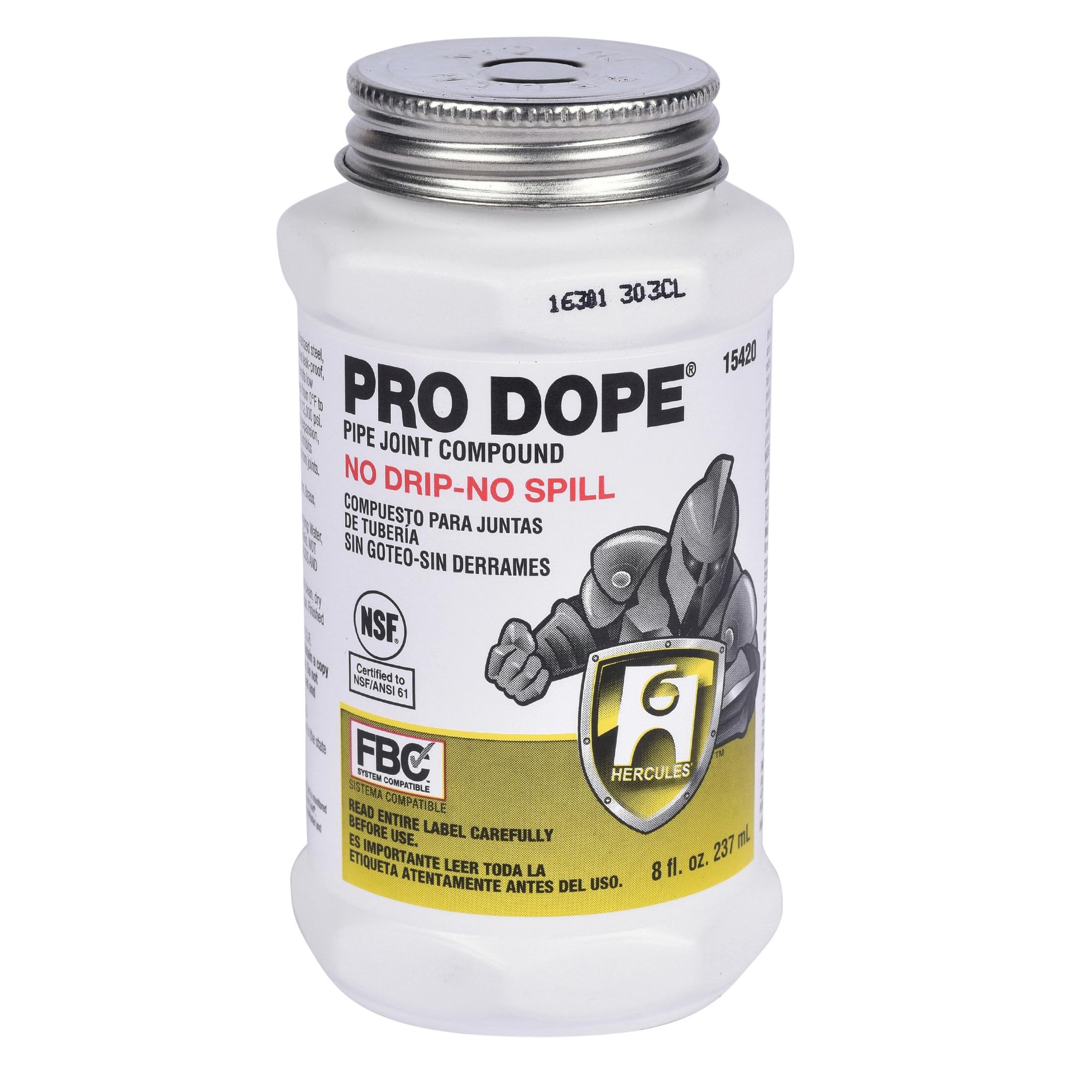 HERCULES® Pro Dope 15420 Thread Sealant, Liquid, Gray, Fish Oil, 0.5 pt