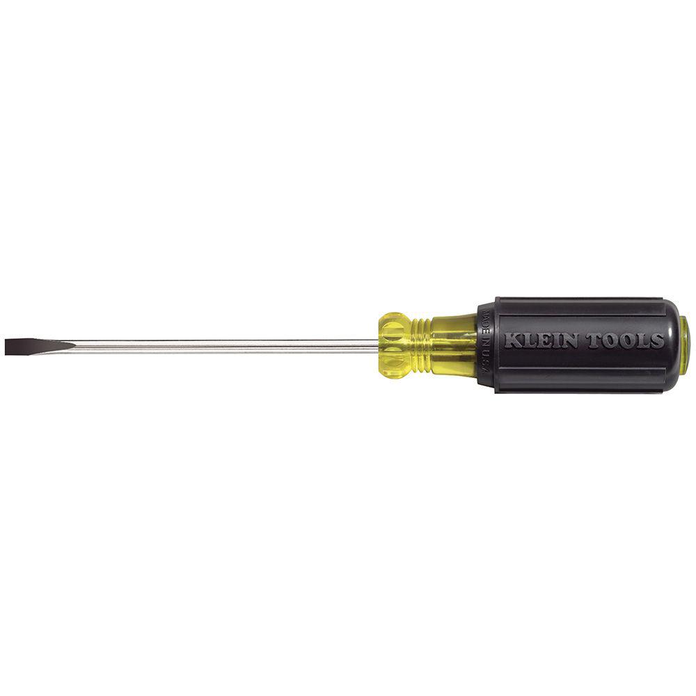 KLEIN TOOLS® 601-4 Screwdriver, Cabinet Point, 3/16 in Point, 7-3/4 in OAL, Cushion Handle