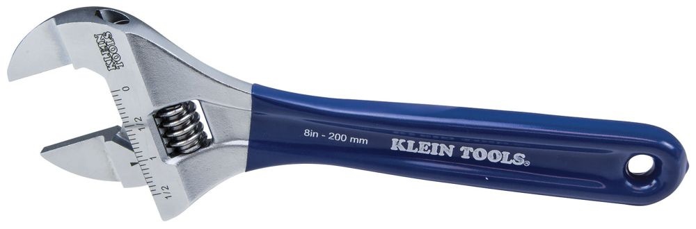 KLEIN TOOLS® D86936 8" Slim-Jaw Adj Wrench