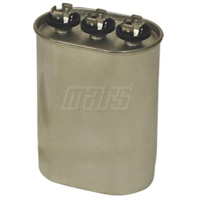 Mars® Blue Box 12190 Motor Run Capacitor, MFD Rating: 45+5 uF, 370/440 VAC, Oval, 5-1/4 in H, 3.56 in W, 1.88 in D
