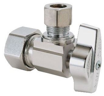 BrassCraft® KTCR19XC Brc 5/8 Compression X 3/8 Compression 1/4 Turn Stop Lead Free