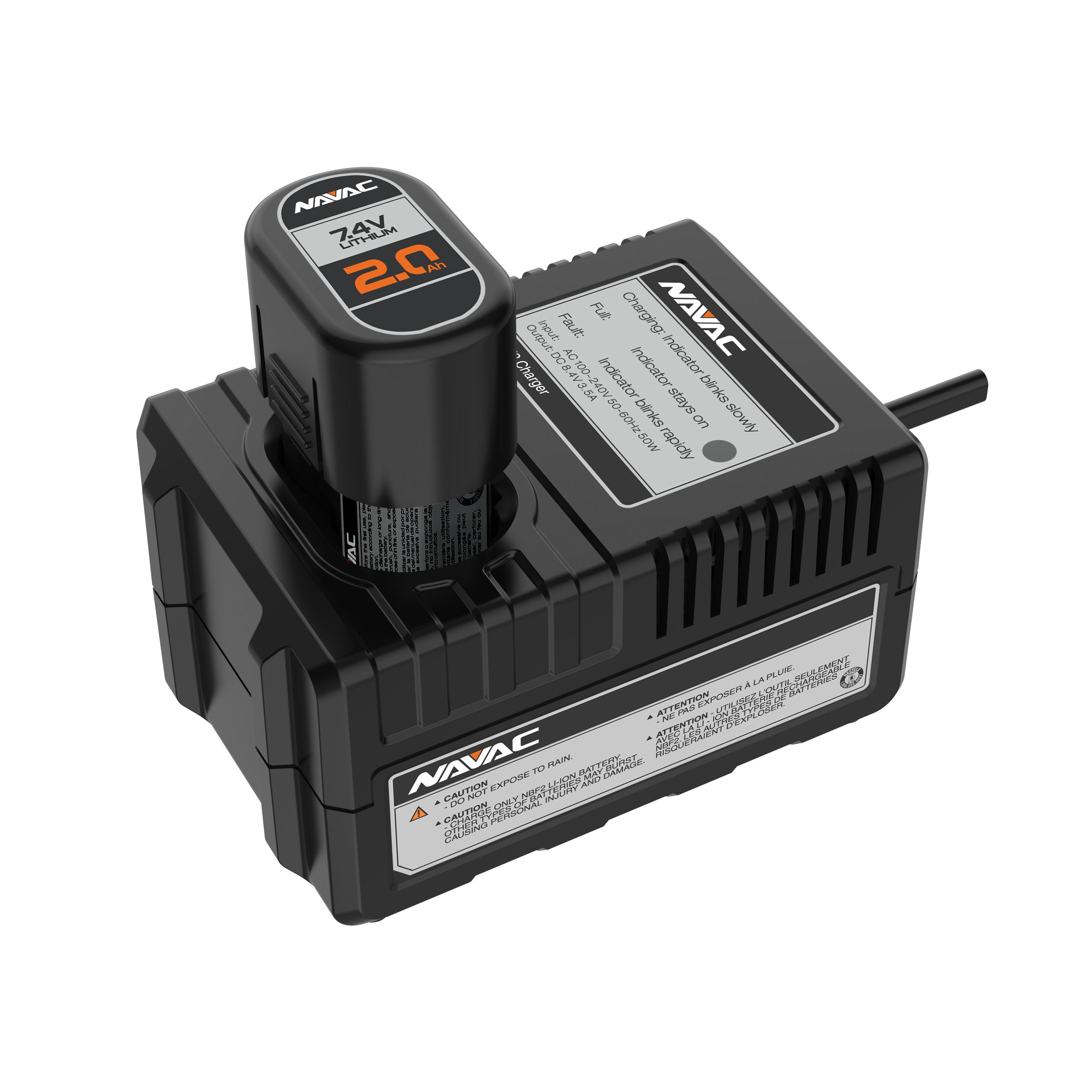 Navac NBF2 Battery, 7.4 V, 2 Ah Battery Capacity, Lithium Battery Chemistry
