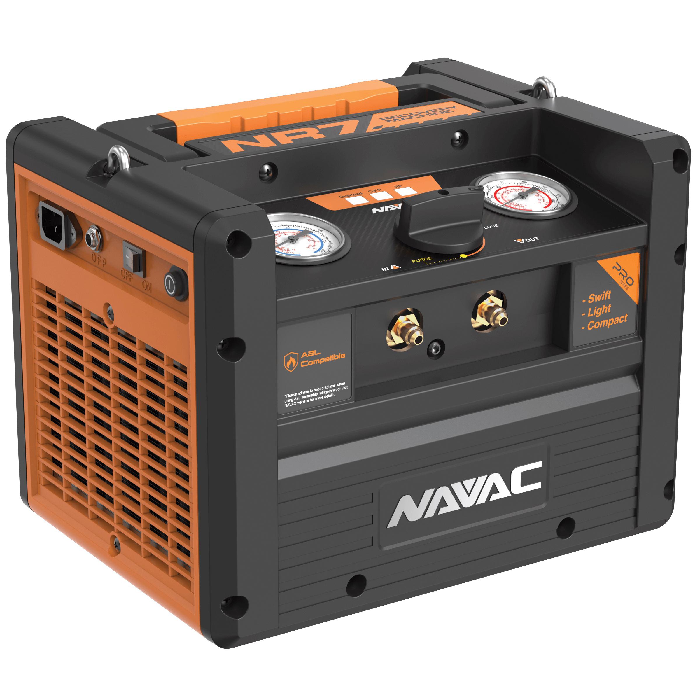 Navac NR7 Recovery Unit, 115 V, 1 hp, 32 to 104 deg F