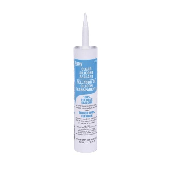 Oatey® 30236 Silicone Sealant, Paste, Clear, Acetic Acid, Vinegar, 24 hr Curing, 10.1 oz, Cartridge