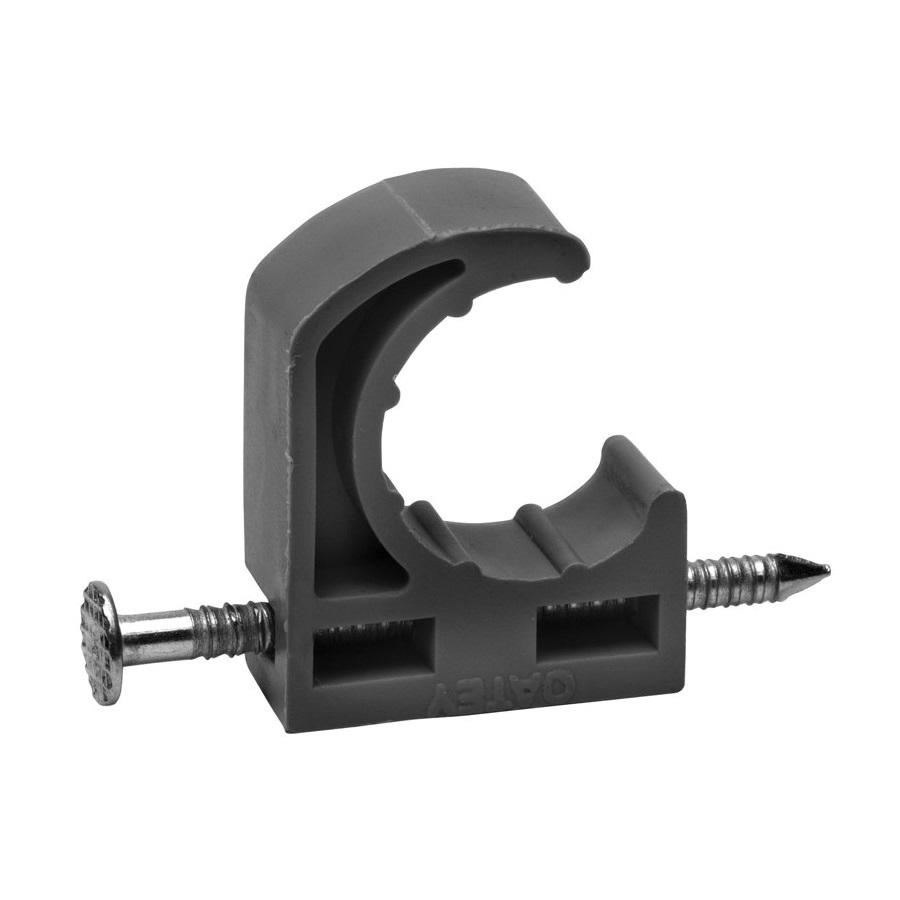 Oatey® 33902 Half Pipe Clamp With Nail, 1 in, Polypropylene, 1-3/4 in W