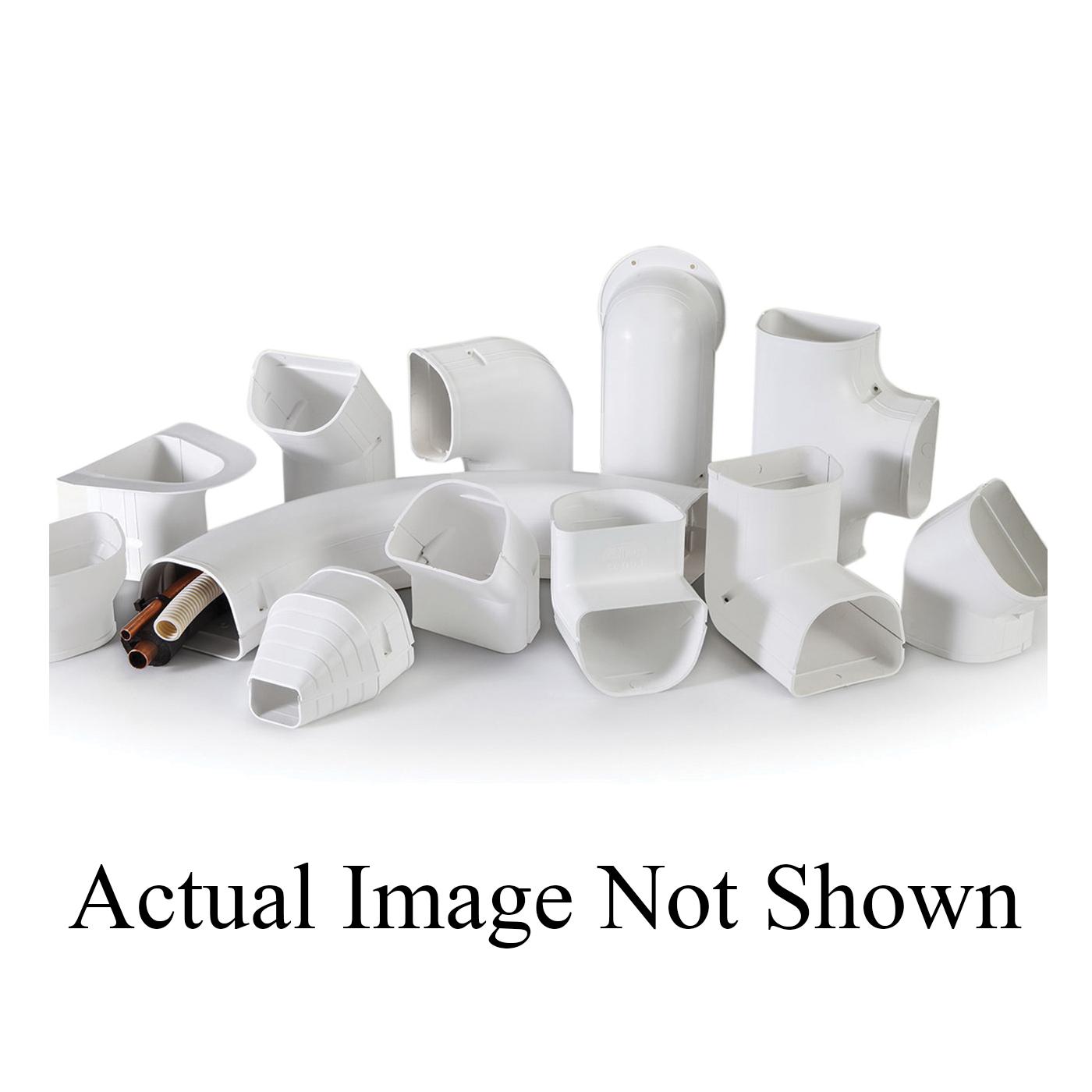 Fortress® 84037 Wall Flange Line Set Cover, PVC, Ivory, 5 in L, 6 in W, 2-1/8 in H
