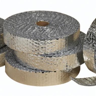 Reflectix HVSP0202506 Reflective Duct Insulation Spacer, 25 ft L, 2 in W, Metallized Film/Polyethylene