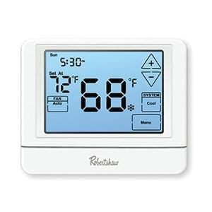 Robertshaw® RS9000 Series RS9320T Programmable Thermostat, 24 VAC, 1.5 A, 3 Heat/2 Cool
