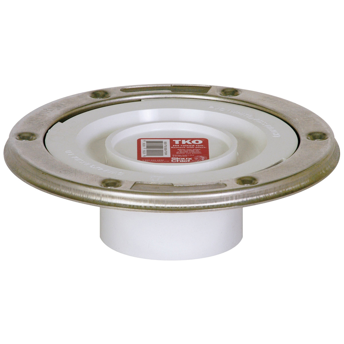 Sioux Chief TKO™ 888-PTMPK Closet Flange, 3 in Pipe, Push-In, ABS