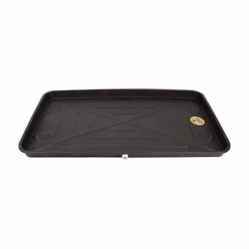 DiversiTech® 6-2748L AC Secondary Condensate Drain Pan, 48 in L, 27 in W, 2 in D, ABS, Black