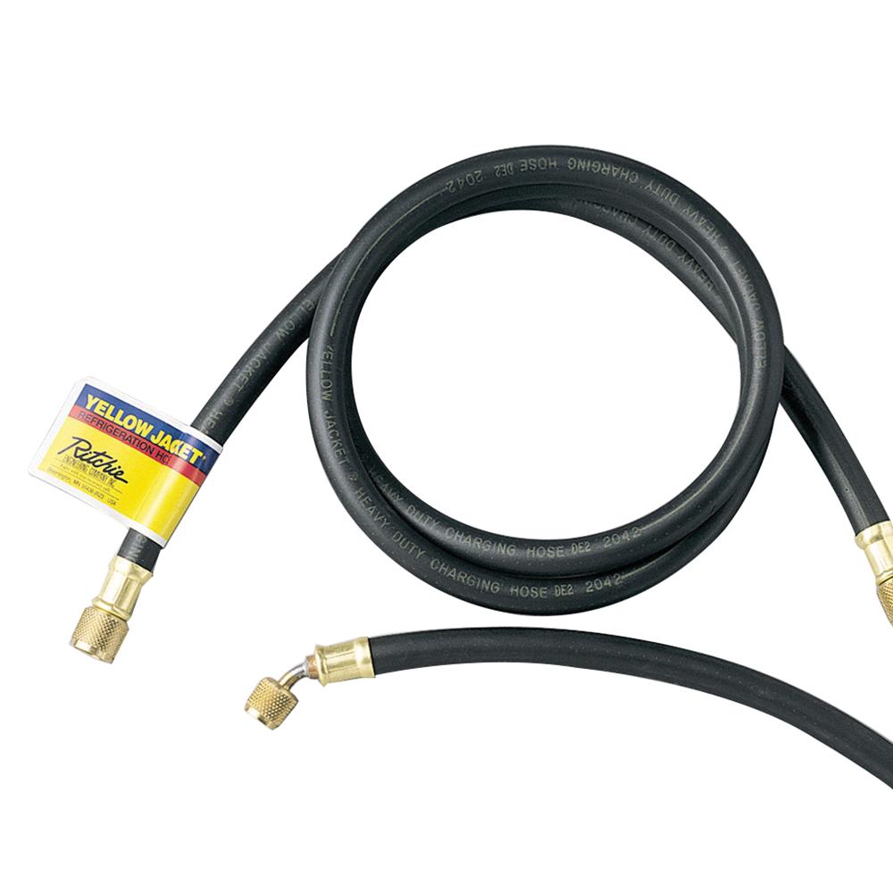 Yellow Jacket® PLUS II™ C-72 15872 Charging and Vacuum Hose, 72 in L, Black