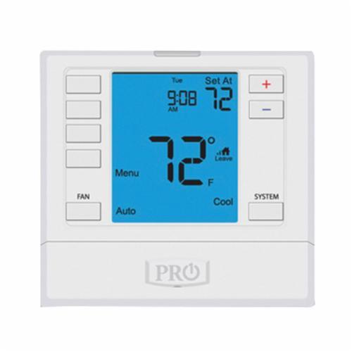 PRO1® T755 Programmable Thermostat, 18 to 30 VAC, 5/1/1 day Program Programmability, 2, 3 Heat/2 Cool