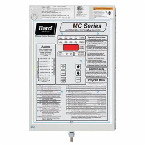 Bard® MC4002 Advanced Solid State Dual Unit Lead/Lag Controller, Steel, 18-32 VAC Input, 50/60 Hz, 10 s Between Stages