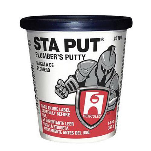 Oatey® 25101 Plumber Putty, Solid, Off-White, Slight, 14 oz, Bucket