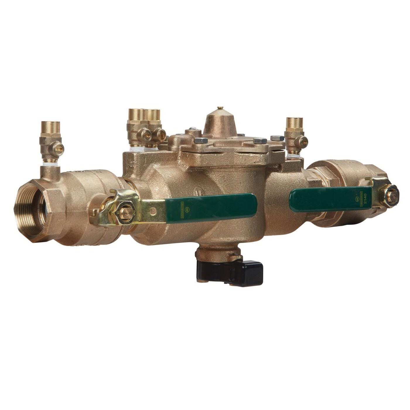 WATTS® LF009 Series 88004114 Reduced Pressure Zone Backflow Preventer Assembly, 1-1/2 in, FNPT, Lead-Free