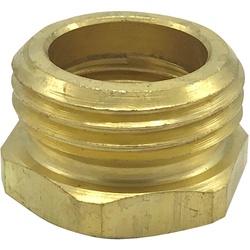 Wal-Rich 4610014 Hose Nipple, 3/4 in Male Garden Hose Threaded x 1/2 in FIPS, Brass