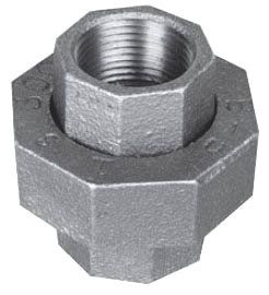 1-1/4 BLK MAL UNION BRS SEAT 150LB (ZMBUN06)(55868)