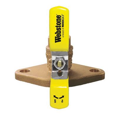 Webstone 4040 Series H-40406HV Isolator High Velocity Ball Valve With Adjustable Packaging Gland, 1-1/2 in, IPS x Flange